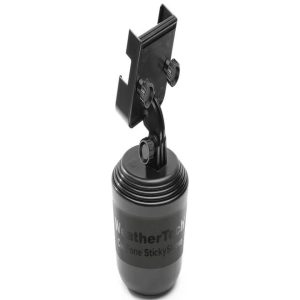 WeatherTech CupFone Two View - Adjustable, Universal Cup Holder Phone Mount Car & Truck Accessory - Best Design for iPhone & Smartphone Charging - Black Plastic Knobs